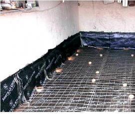 Гидроизоляция плит гаража - модель 3