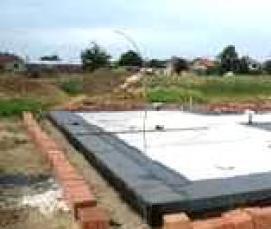 Гидроизоляция плитного фундамента - модель 1