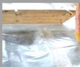 Гидроизоляция под деревянным полом - вариант 1