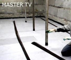 Гидроизоляция под полусухую стяжку - модель 1