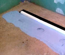 Гидроизоляция под трап - вариант 2