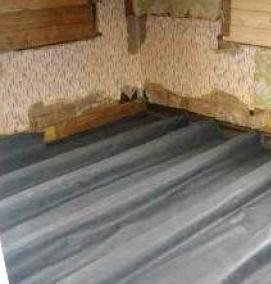 Гидроизоляция пола в деревянном доме - модель 2