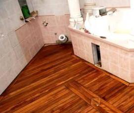 Гидроизоляция пола ванны в деревянном доме - модель 1