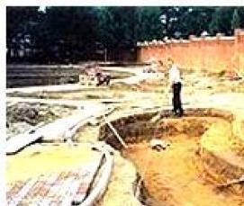 Гидроизоляция пруда глиной - тип 2