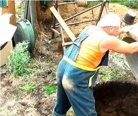 Гидроизоляция септика из бетонных колец - тип 3