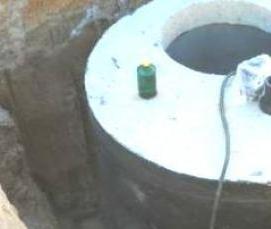 Гидроизоляция швов бетонных колец - вариант 2