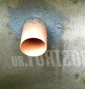 Гидроизоляция швов колодца из бетонных колец - модель 3