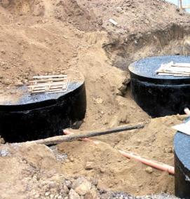 Гидроизоляция швов колодца из бетонных колец - модель 2