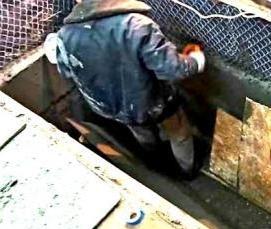 Гидроизоляция смотровой ямы - модель 2