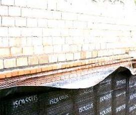 Гидроизоляция стен фундаментов - модель 1