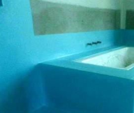 Гидроизоляция стен в ванной под плитку - модель 4