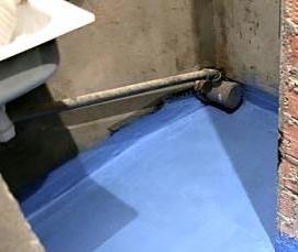 Гидроизоляция в туалете - модель 3