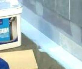 Гидроизоляция ванной в квартире - модель 1