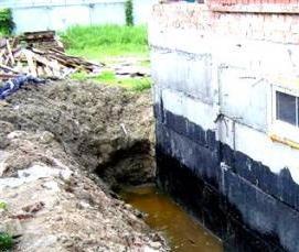 Гидроизоляция внутренних стен подвала - модель 2