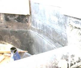 Гидроизоляция ввода трубы в подвал - модель 2