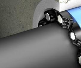 Гидроизоляция вводов труб - вариант 1