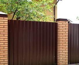 Глухой  из профнастила - тип 3