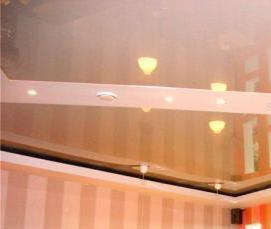 Глянцевые натяжные потолки с рисунком - тип 1