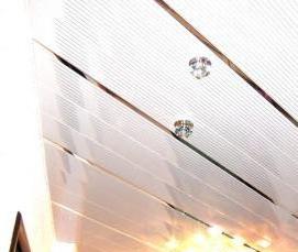 Глянцевые реечные потолки - вариант 1