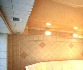 Глянцевый натяжной потолок с подсветкой - тип 1