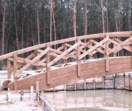 Гнутые деревянные балки - модель 2