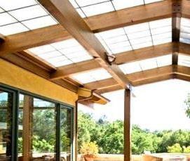 Гофрированный поликарбонат для крыши - вариант 1