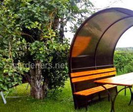 Гофрированный поликарбонат для крыши - вариант 4