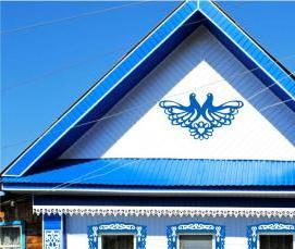 Голубые пластиковые окна - модель 3