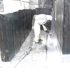 Горизонтальная гидроизоляция жидким стеклом - модель 2