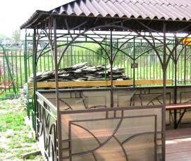 Готовые беседки для дачи из металла - вариант 1