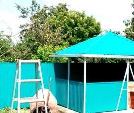 Готовые беседки для дачи из металла - вариант 3