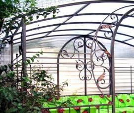 Готовые беседки для дачи из металла - вариант 2