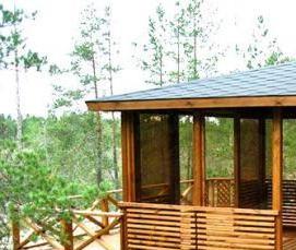 Готовые беседки из дерева для дачи - тип 4