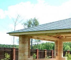 Готовые беседки из дерева для дачи - тип 2