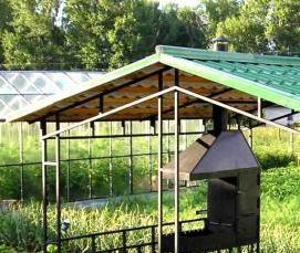 Готовые беседки из металла - модель 1