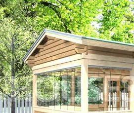 Готовые летние беседки - вариант 4