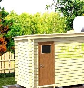 Готовые сараи и хозблоки для дачи - вариант 1