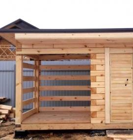 Готовые сараи и хозблоки для дачи - вариант 4