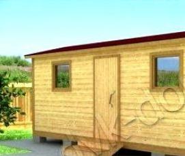 Готовый дом бытовка - модель 2