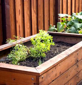 Грядки из бруса - тип 1