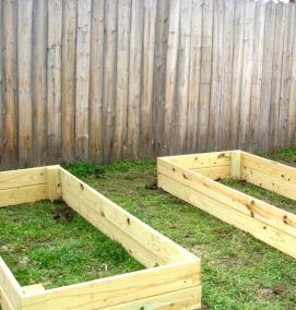 Грядки из бруса - тип 3