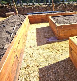 Грядки из бруса - тип 2