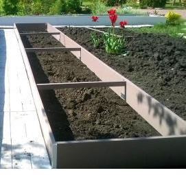 Грядки из пластика - вариант 3