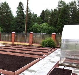 Грядки из пластика - вариант 2