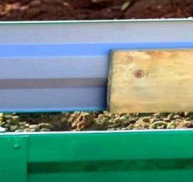 Грядки из профнастила - модель 1