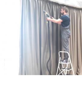 химчистка штор со снятием и развеской - модель 1