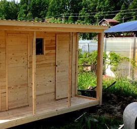 хозблок 3 в 1 для дачи - тип 3