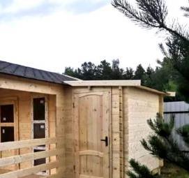 хозблок для дачи из бруса - тип 3