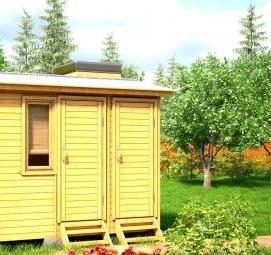 хозблок для дачи из бруса - тип 2