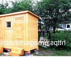 хозблок для дачи из досок - модель 4